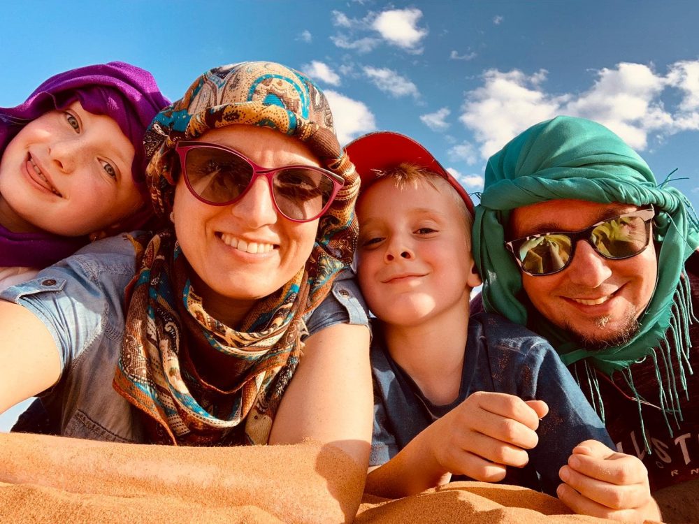 marocco con i bambini deserto