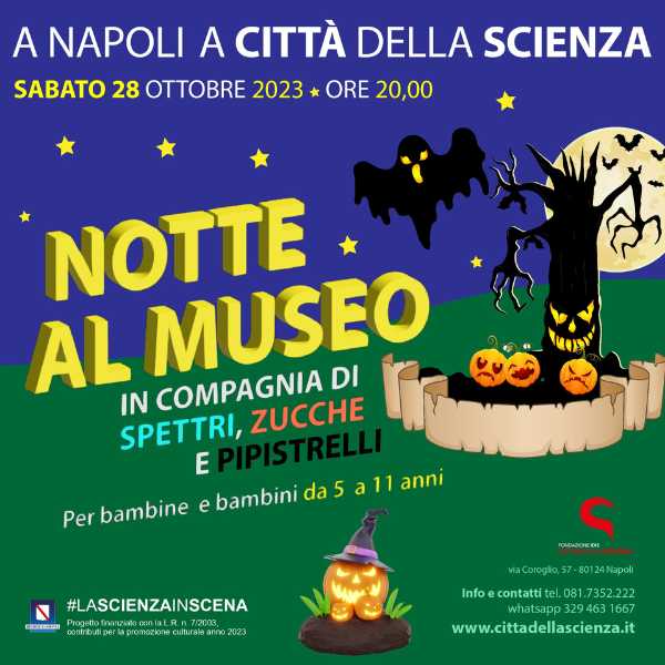 una notte al museo città della scienza