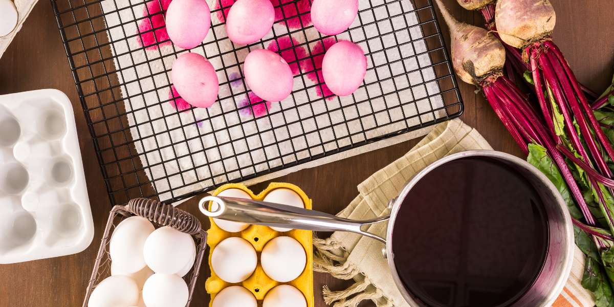 uova di pasqua colori naturali