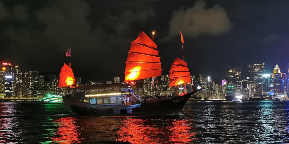 Stopover a Hong Kong spettacolo di luci